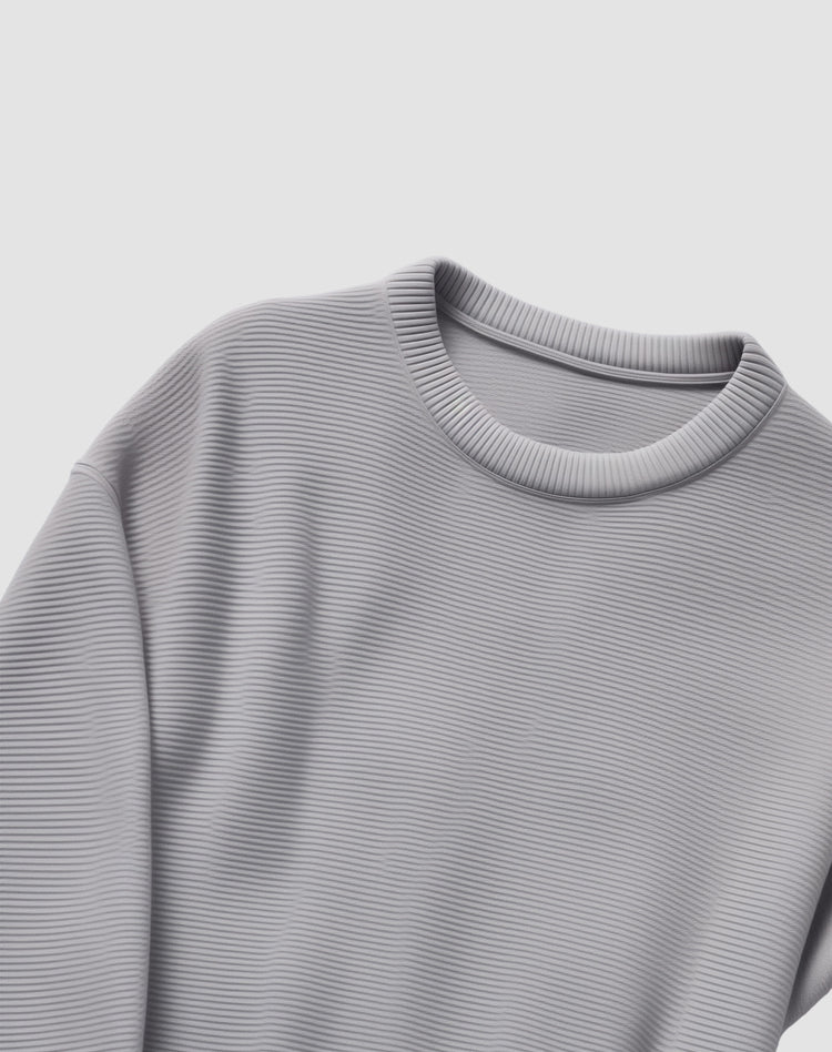 Ribbed Crewneck Sweater