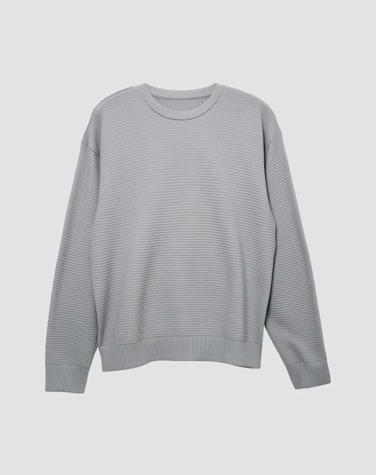 Ribbed Crewneck Sweater