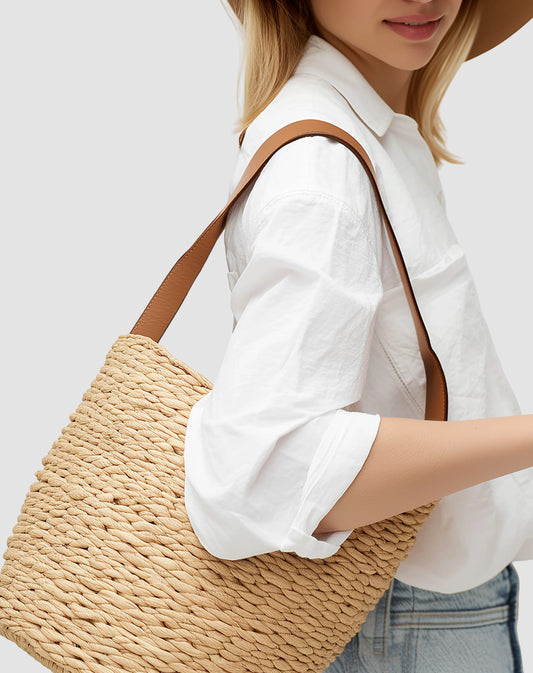 Handcrafted Straw Tote