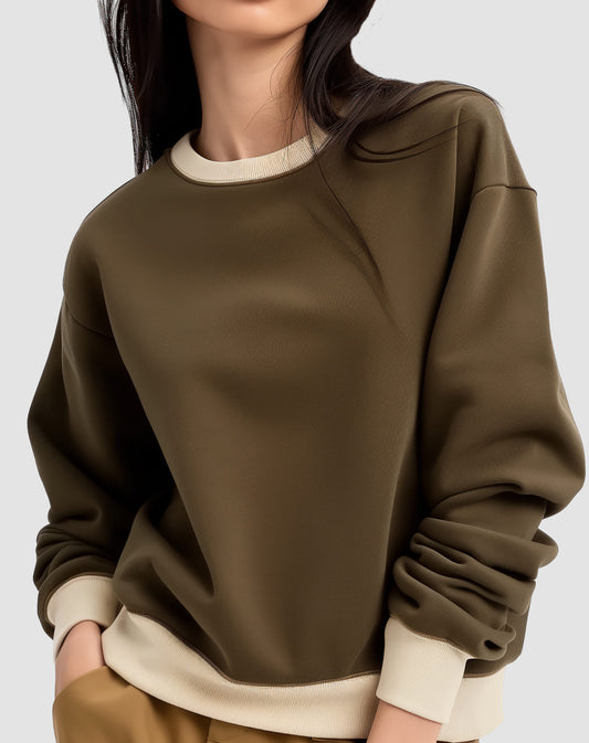 Two-Tone Sporty Pullover